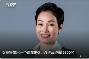 女高管带出一个造车IPO，VinFast估值3800亿
