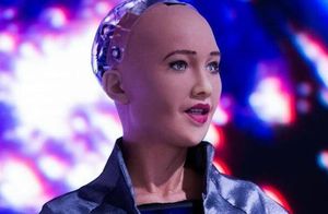 美女AI机器人索菲亚