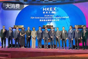 紫金黄金国际3000亿，张一鸣老乡IPO敲钟了